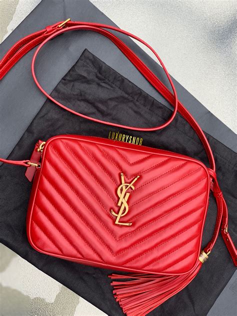 ysl crossbody red